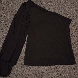 SHEIN brown one shoulder top